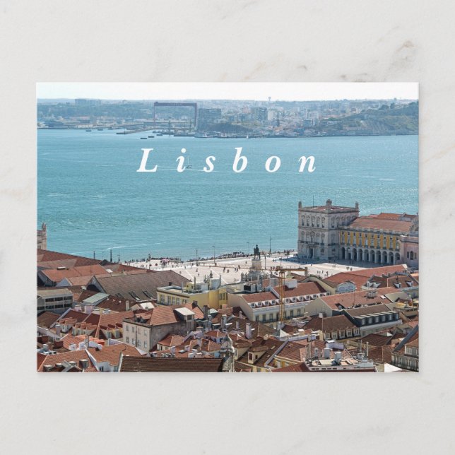 Postal Vistas de Lisboa. (Anverso)