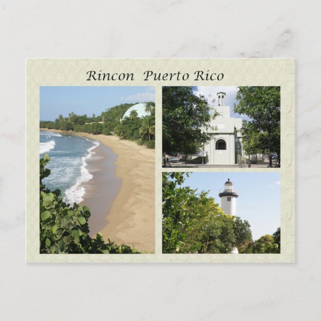 Postal Vistas de Rincon Puerto Rico (Anverso)