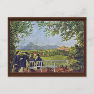 Postal Vistas de Salzburgo por Julius Schnorr von Carolsf