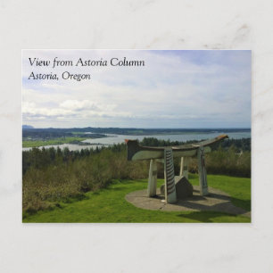 Postal Vistas desde la columna de Astoria, Oregón