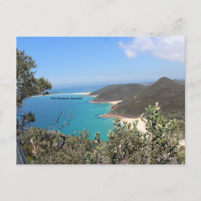 Postal Vistas desde Port Stephens (Anverso)