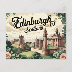 Postal Vistas Retro de Edimburgo
