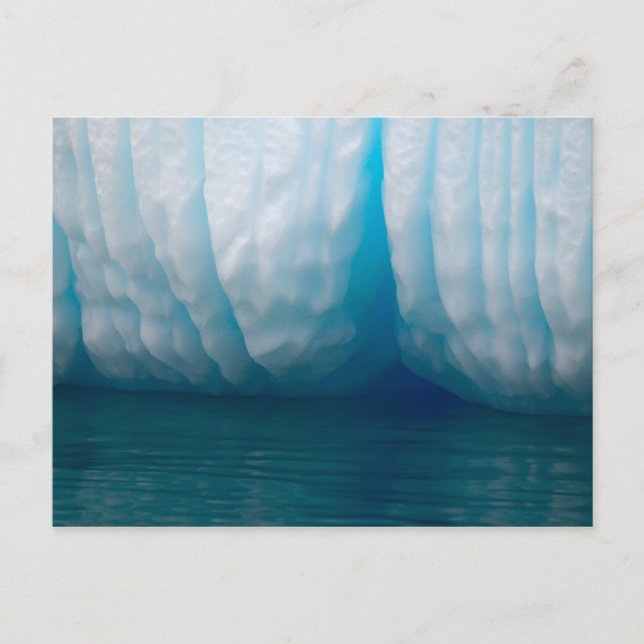 Postal Visualización de icebergs en azul en el Canal Erre (Anverso)