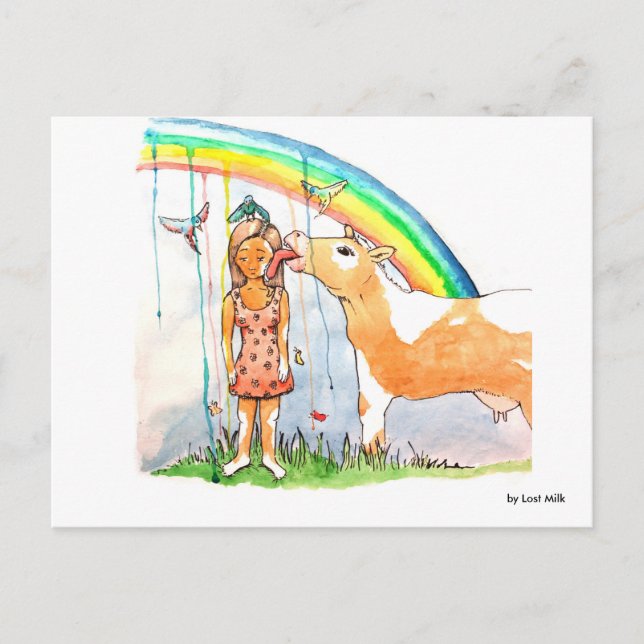 Postal Vitiligo - no dejas la cabeza colgar! (Anverso)