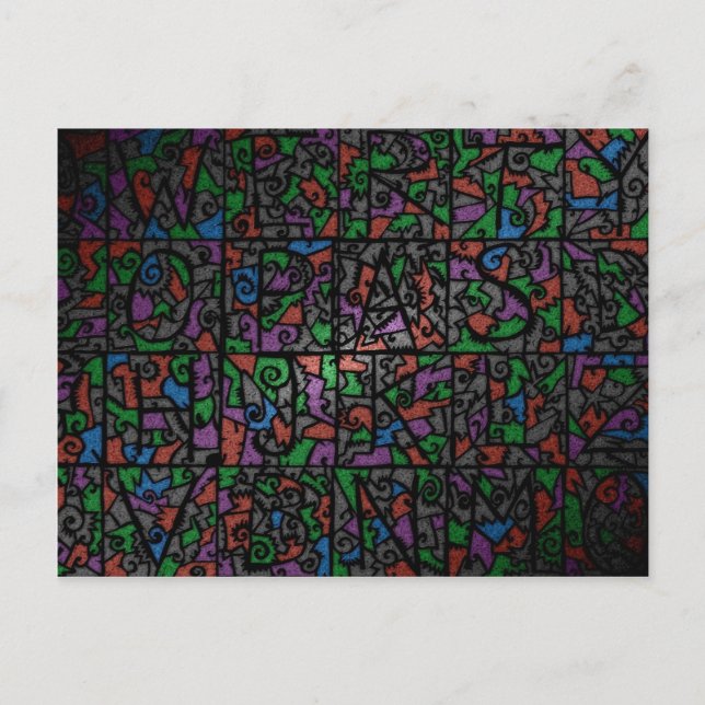 Postal Vitral viejo 2 (Anverso)