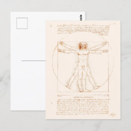 Postal Vitruista | Leonardo da Vinci |