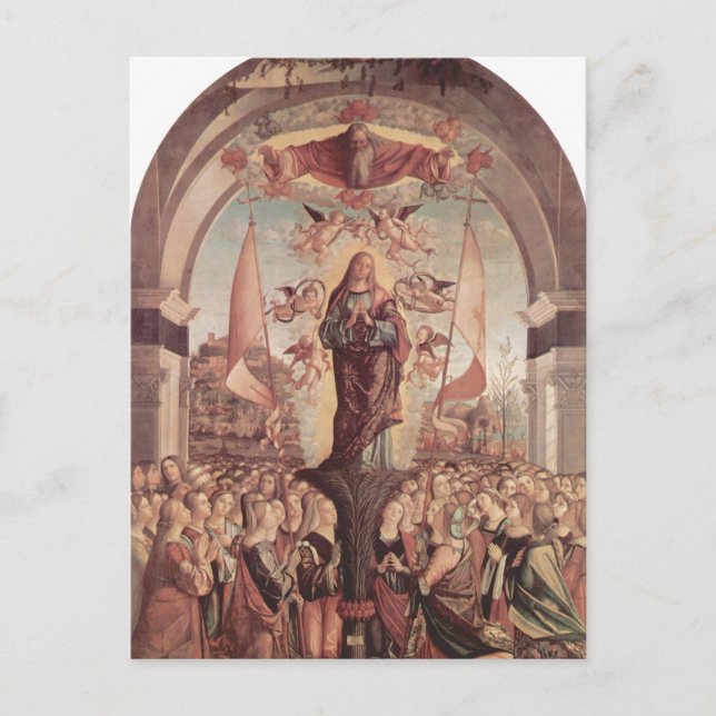 Postal Vittore Carpaccio- Glorificación de Santa Ursula (Anverso)