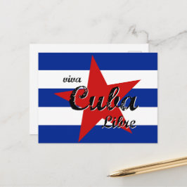 Postal Viva Cuba Libre, La Habana, Fidel Castro, Che Guev