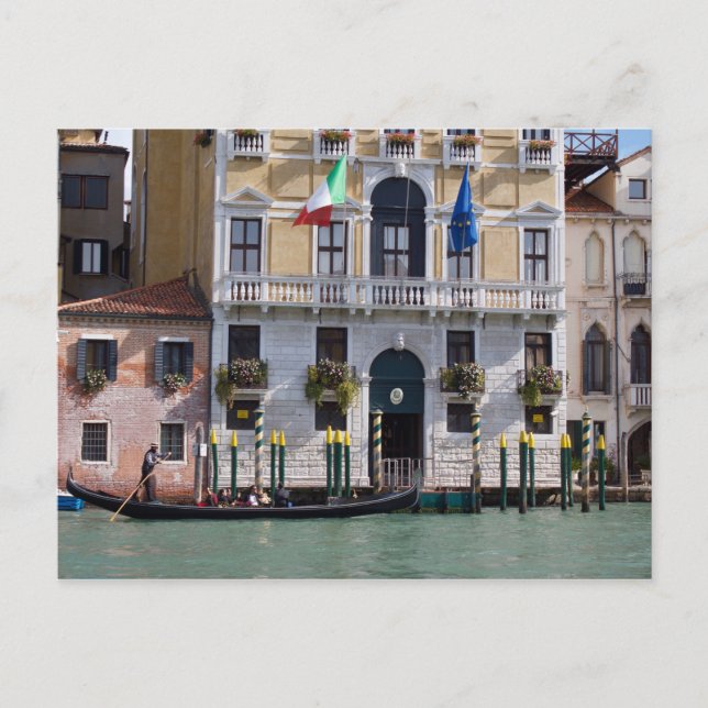 Postal viva de la foto de Venecia, Italia (Anverso)