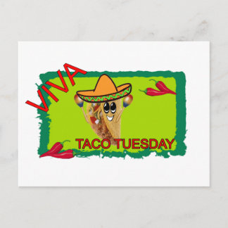Postal Viva el taco martes