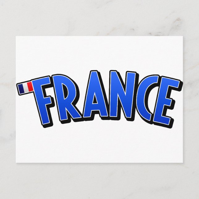 Postal ¡Viva Francia! (Anverso)