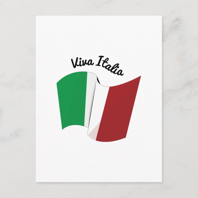 Postal Viva Italia (Anverso)