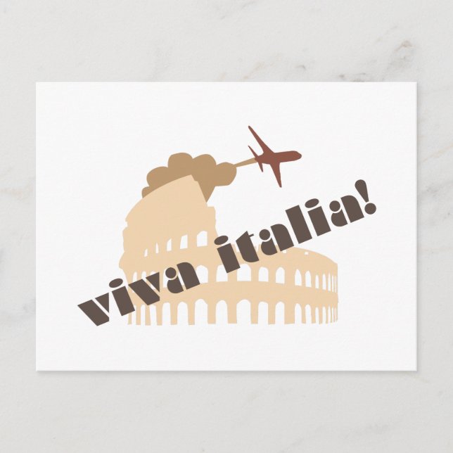 Postal Viva Italia (Anverso)