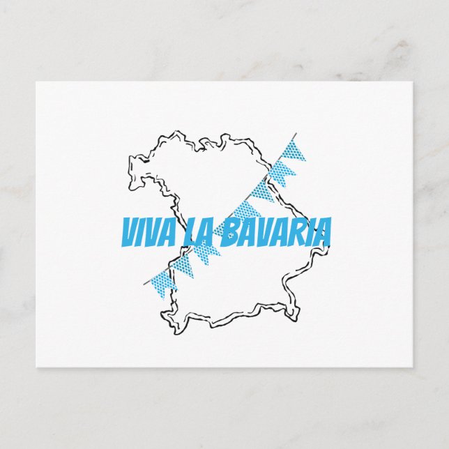 Postal Viva La Bavaria (Anverso)