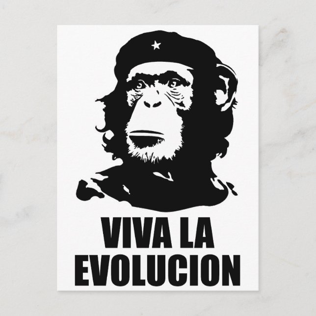 Postal Viva la evolución (Anverso)