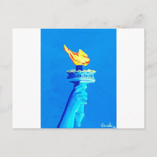 Postal Viva la libertad por Daniela
