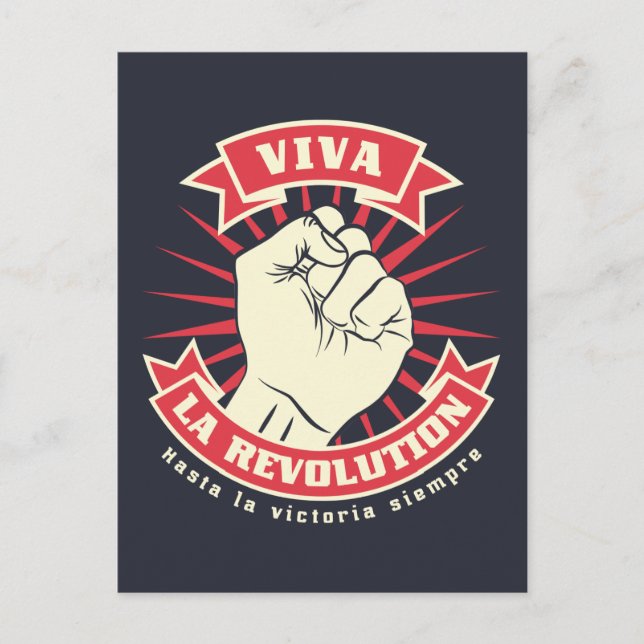 Postal Viva la revolución (Anverso)