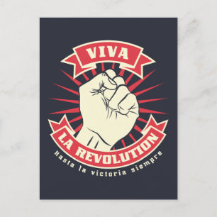 Postal Viva la revolución