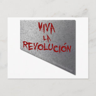 Postal Viva la Revolución Guillotine