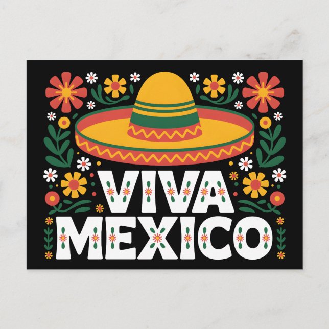 Postal Viva México (Anverso)
