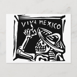 Postal Viva México - El "Día de los Muertos" en México