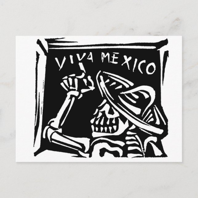 Postal Viva México - El "Día de los Muertos" en México (Anverso)