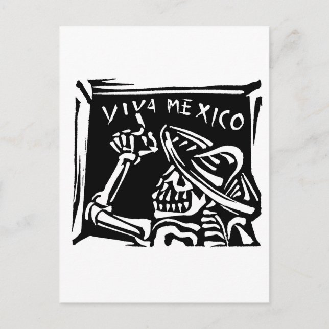 Postal Viva México - El "Día de los Muertos" en México (Anverso)