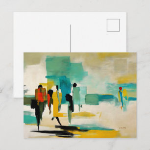 Postal Vivacidad del mediodía – Figuras abstractas