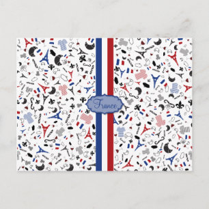 Postal Vive la Francia