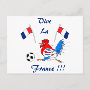Postal Vive La Francia