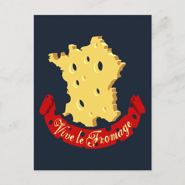 Postal Vive le Fromage (Anverso)