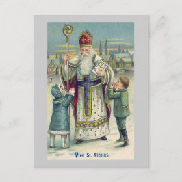 Postal "Vive St. Nicolas" Francés Antiguo