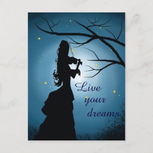 Postal Vive tus Sueños, Violinista, Personalizable