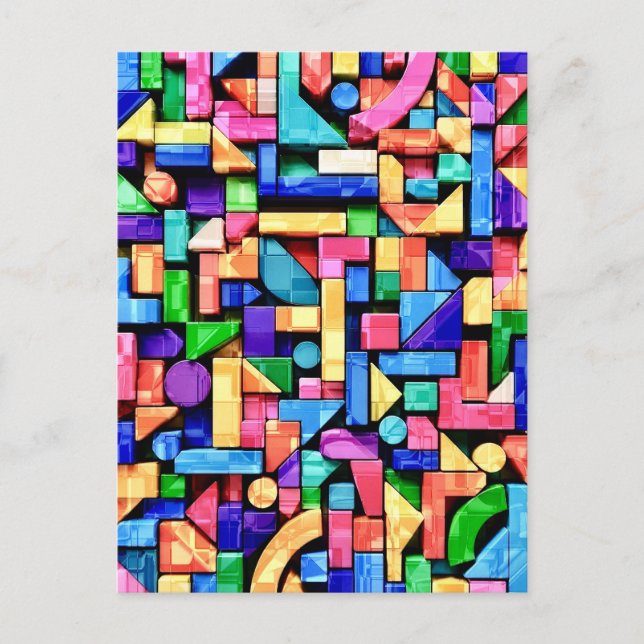 Postal Vivid Geometric Flow (Anverso)