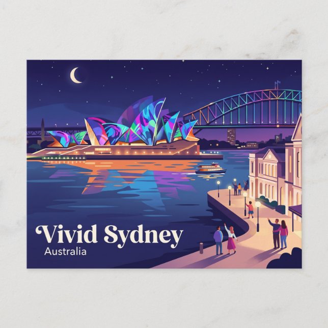 Postal Vivid Sydney Australia (Anverso)