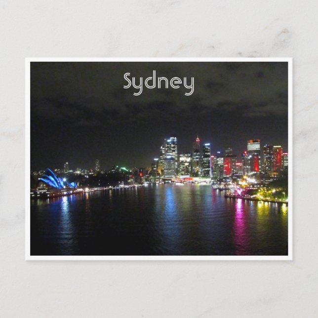 Postal vivid sydney night (Anverso)