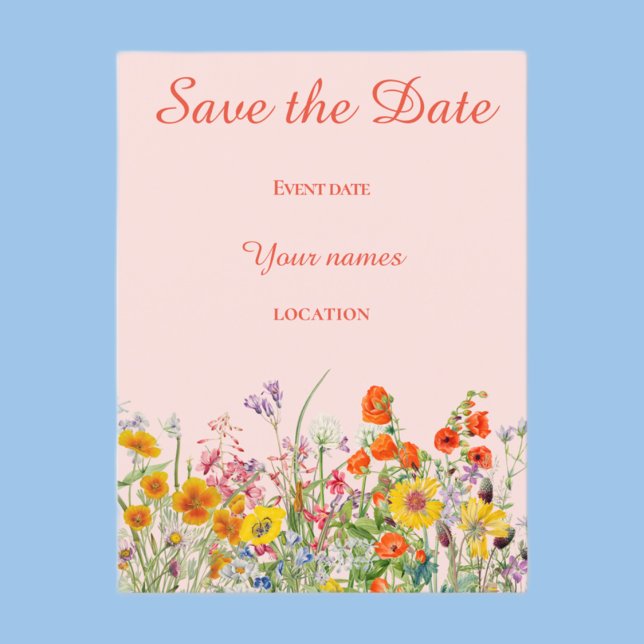 Postal Vivid Wildflowers (Subido por el creador)