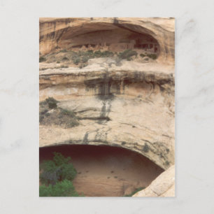 Postal Vivienda en roca alta en Mesa Verde