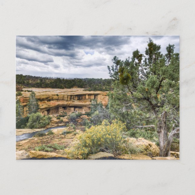 Postal Viviendas de acantilados de Mesa Verde (Anverso)