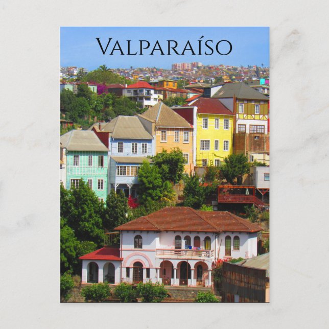 Postal viviendas de valparaíso (Anverso)
