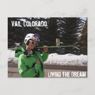 Postal Viviendo el sueño, Vail, Colorado