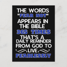 Postal Vivir con miedo