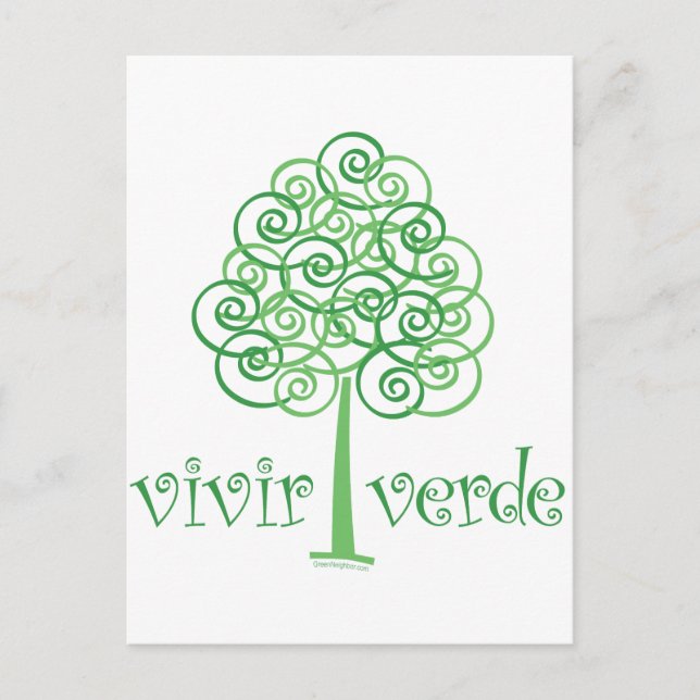 Postal Vivir Verde (Anverso)