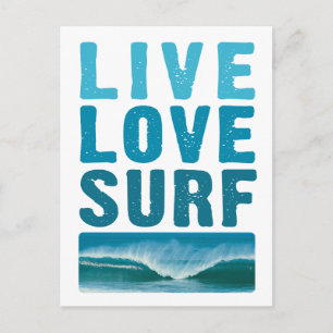 Postal Vivo, amor, surf