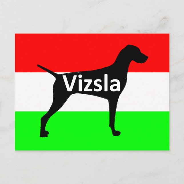 Postal vizsla silo name en Hungary-Flag.png (Anverso)