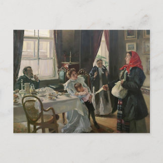 Postal Vladimir Makovsky- Madre nativa y madrastra