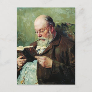 Postal Vladimir Makovsky- Retrato del académico Yanzhul