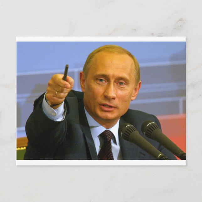 Postal ¡Vladimir Putin quiere dar a ese hombre una (Anverso)