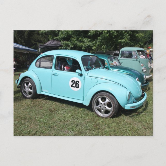 Postal Voiture bleue (Anverso)