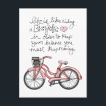 Postal vol25 la vida es como andar en bicicleta<br><div class="desc">vol25 obra de arte única titulada "la vida es como andar en bicicleta"</div>